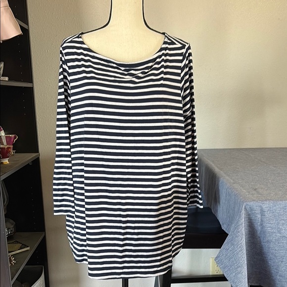 ASOS Women’s Size 18 Striped 3/4 Length Sleeve Lightweight Shirt - Picture 1 of 6